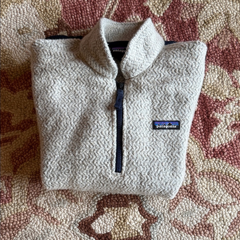 Patagonia recycled wool 1/4 zip